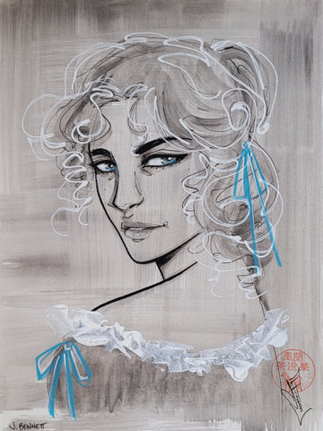 Francesca Fantini Original Published Upper Deck J.Bennett Art