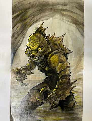 Jon Lam Original Art Creature From The Black Lagoon Illustration