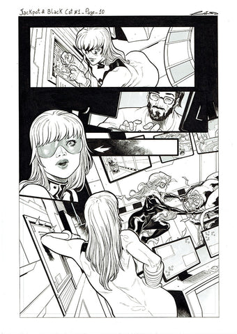 Emilio Laiso Original Art Jackpot and Black Cat #1 Page 10