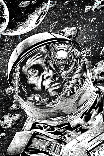 Jimbo Salgado Original Art Coheed And Cambria 2024 Tour Poster Illustration