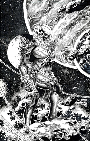 Jimbo Salgado Original Art Cosmic Ghost Rider Illustration