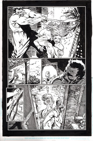 HALLOWEEN OFFER Guillem March Original Art Joker #6 Page 3 (featuring the Cannibal Foes)