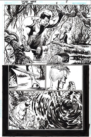 HALLOWEEN OFFER Guillem March Original Art Joker #6 Page 5 (featuring the Cannibal Foes)