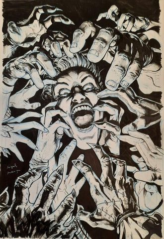 Miguel Mendonca Original Art Joker Presents a Puzzlebox #6 Cover