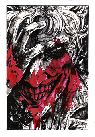 Vincenzo Riccardi Original Art Joker Illustration
