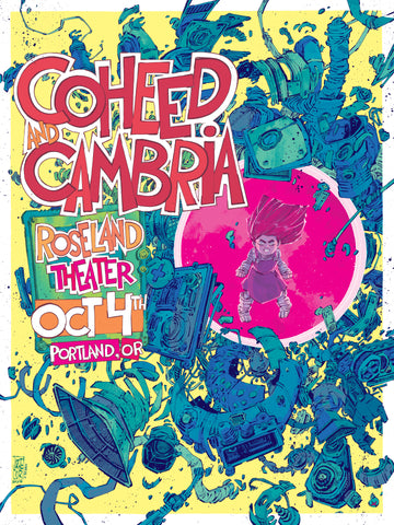 Limited to 10 AP Jorge Corona Coheed and Cambria 18x24" Official Tour Poster