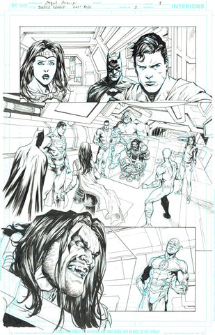 Miguel Mendonca Original Art Justice League: Last Ride #1 Page 11