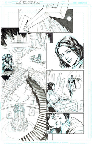 Miguel Mendonca Original Art Justice League: Last Ride #1 Page 2