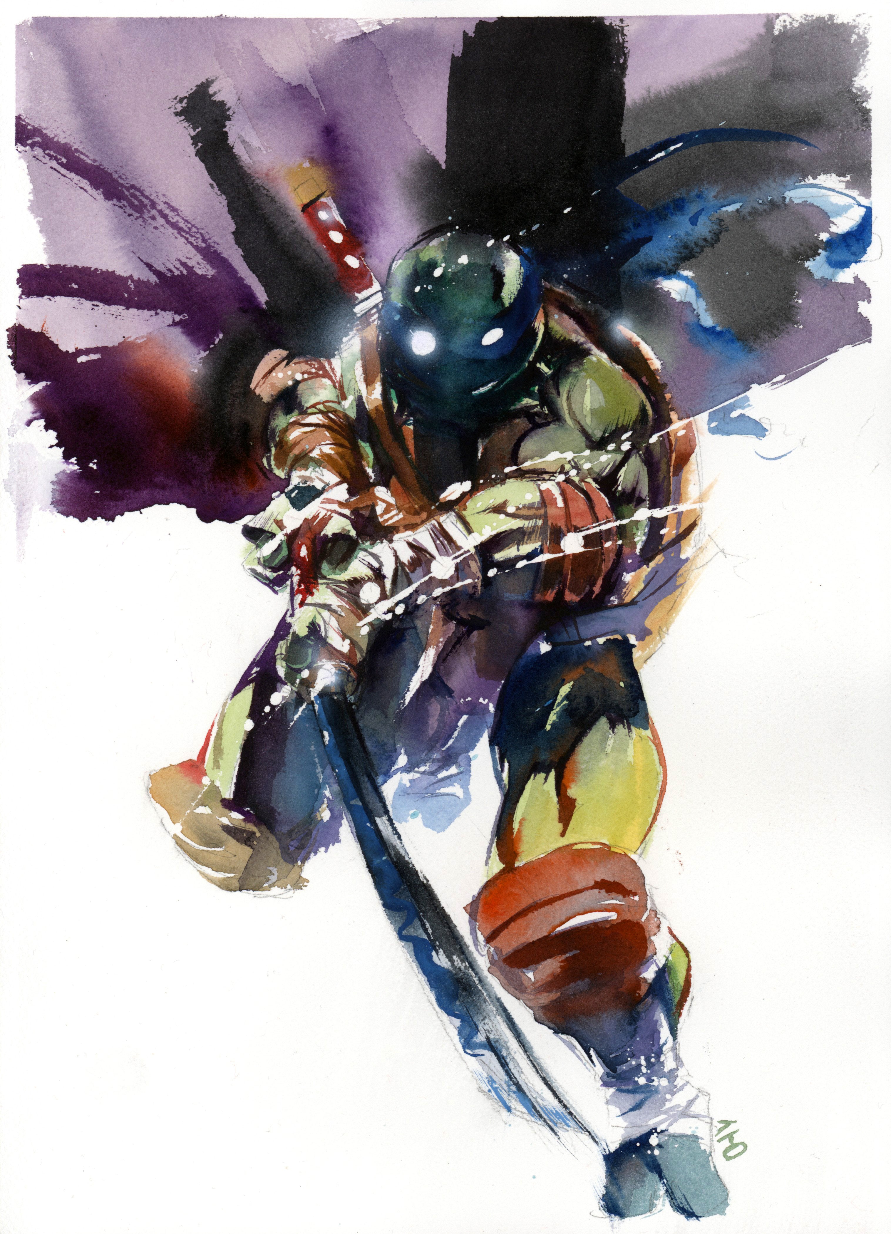 Ito Original Art Leonardo TMNT Illustration