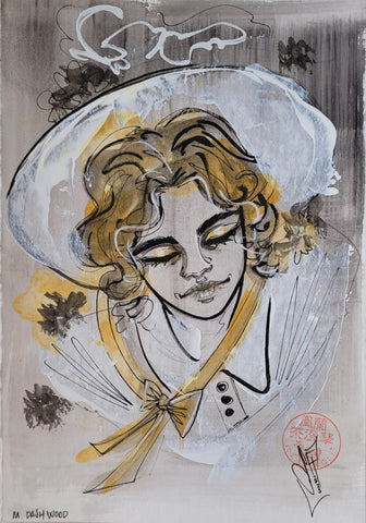 Francesca Fantini Original Published Upper Deck M.Dashwood Art