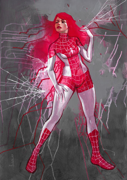Michal Ivan Original Art Spider-Verse Mary Jane Spinneret Illustration