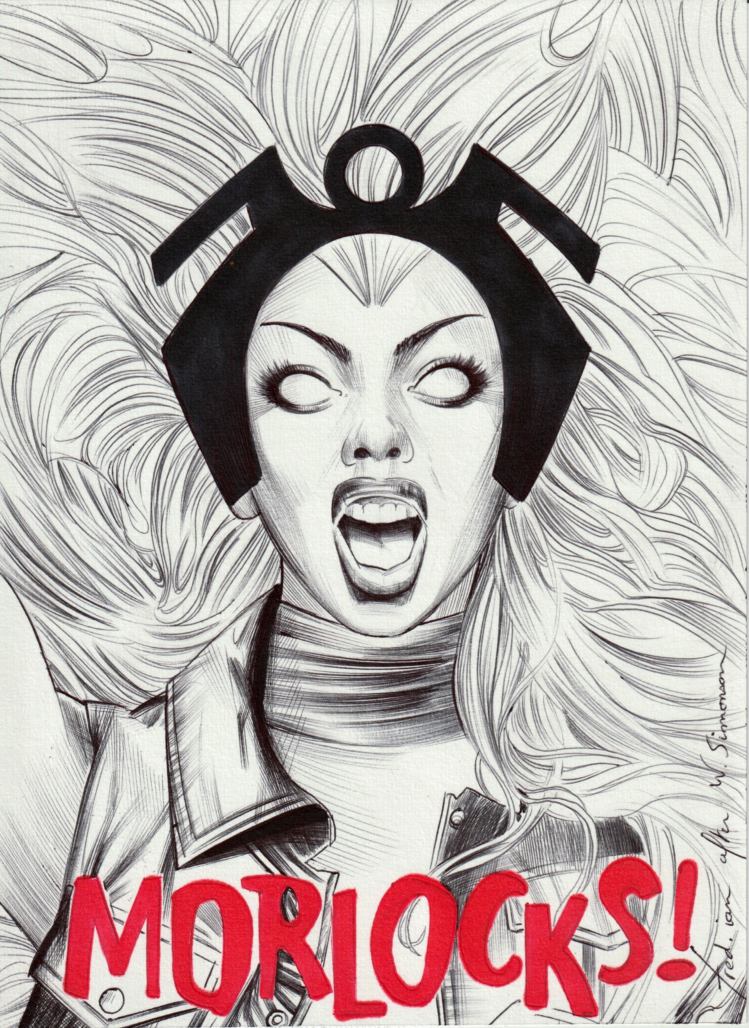 Fred Ian Original Art Storm Illustration