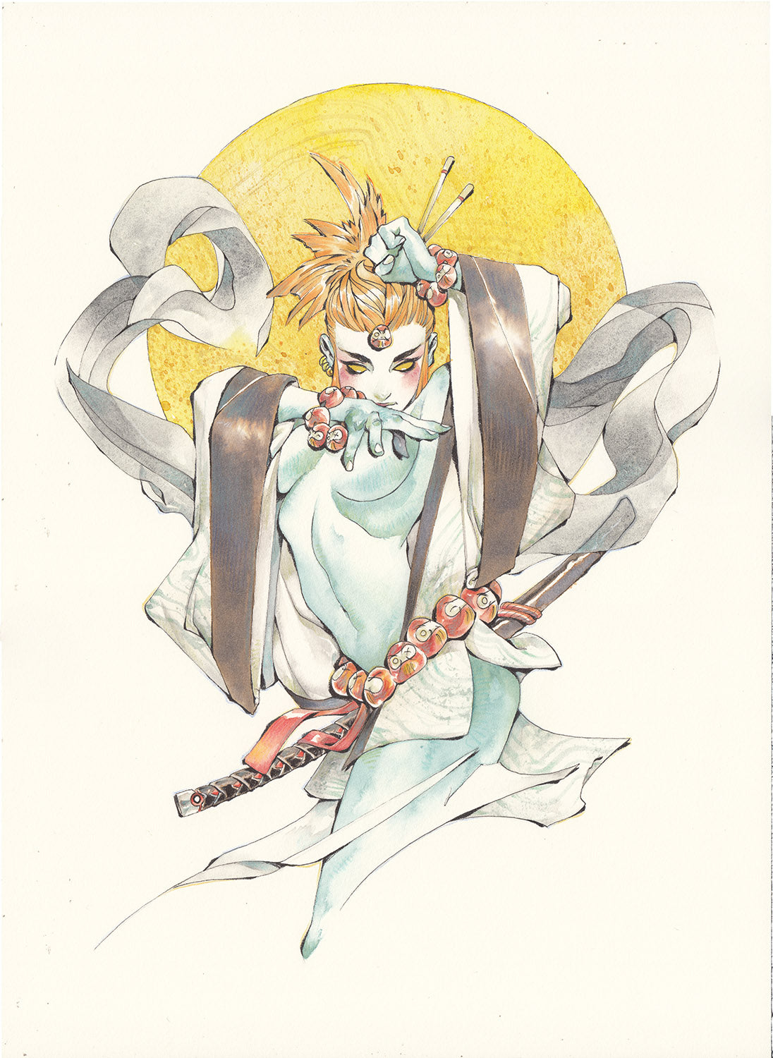 Chuma Hill 'X-Men Geisha' Mystique 12x18