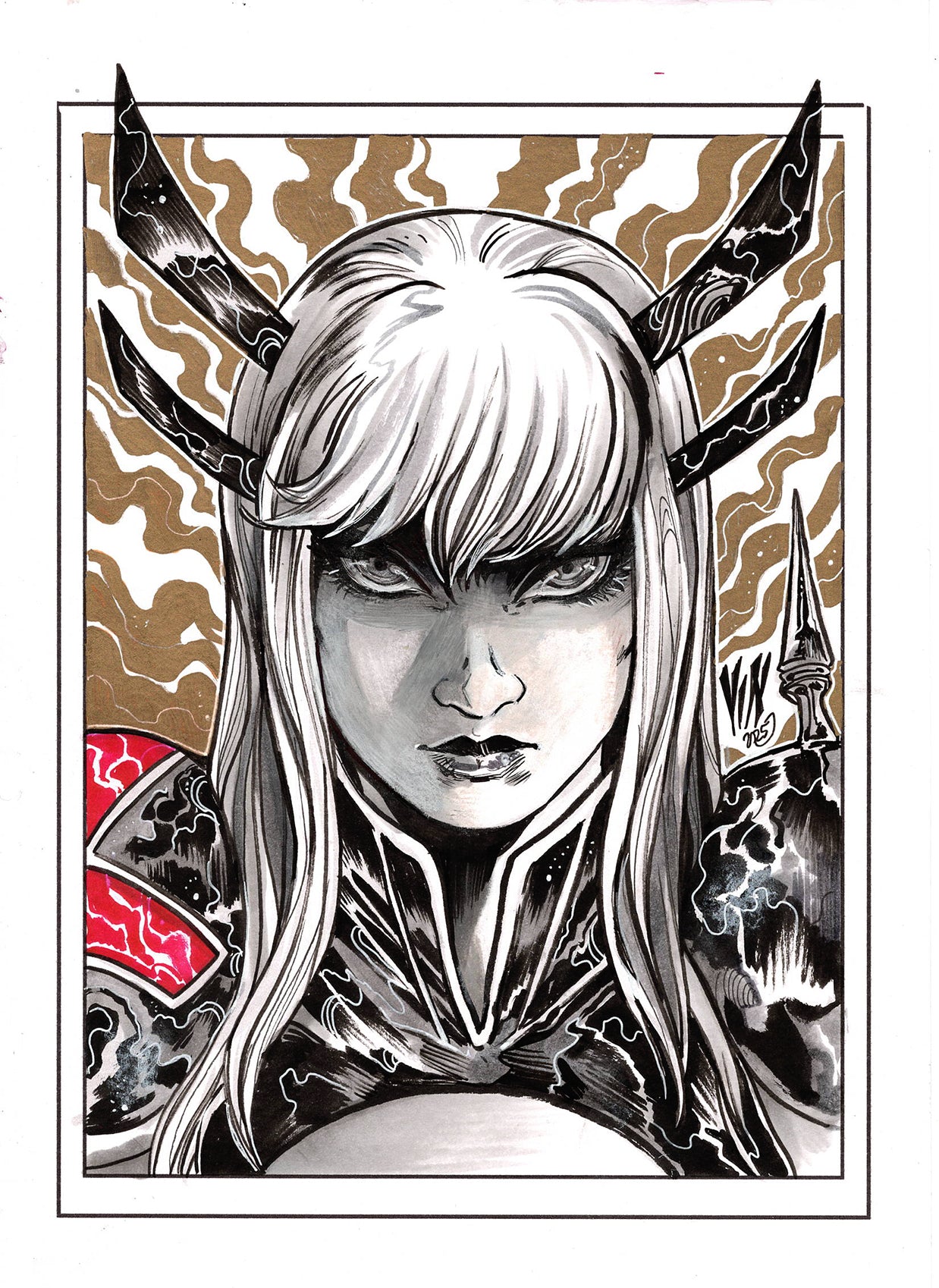 Vincenzo Riccardi Original Art Magik Illustration