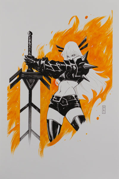 Nogi San Original Art Magik & Colossus #4 Cover