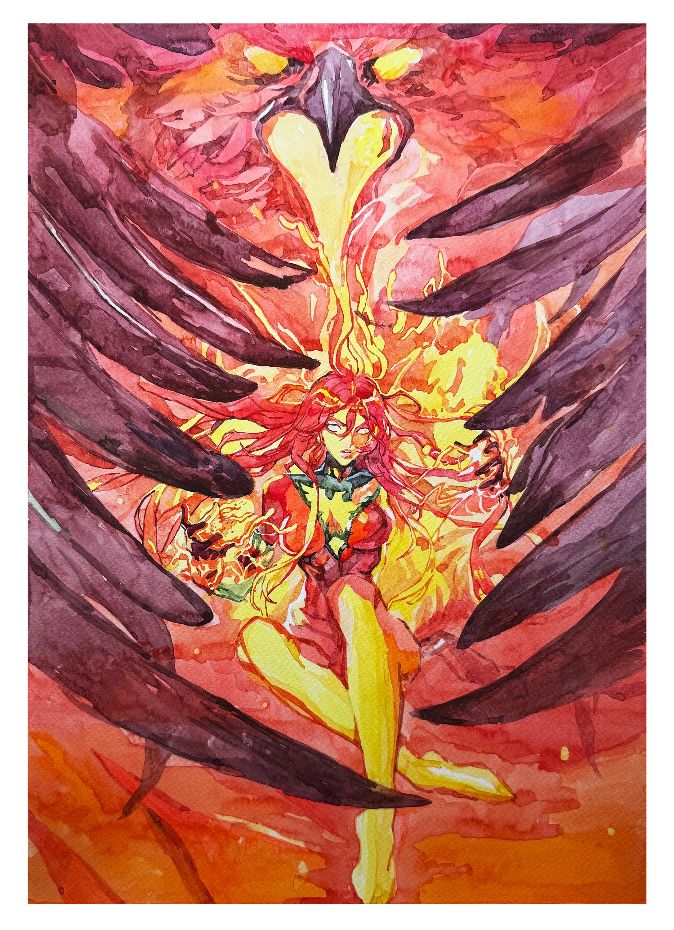 Sunghan Yune Original Art Phoenix Marvel SNAP Art