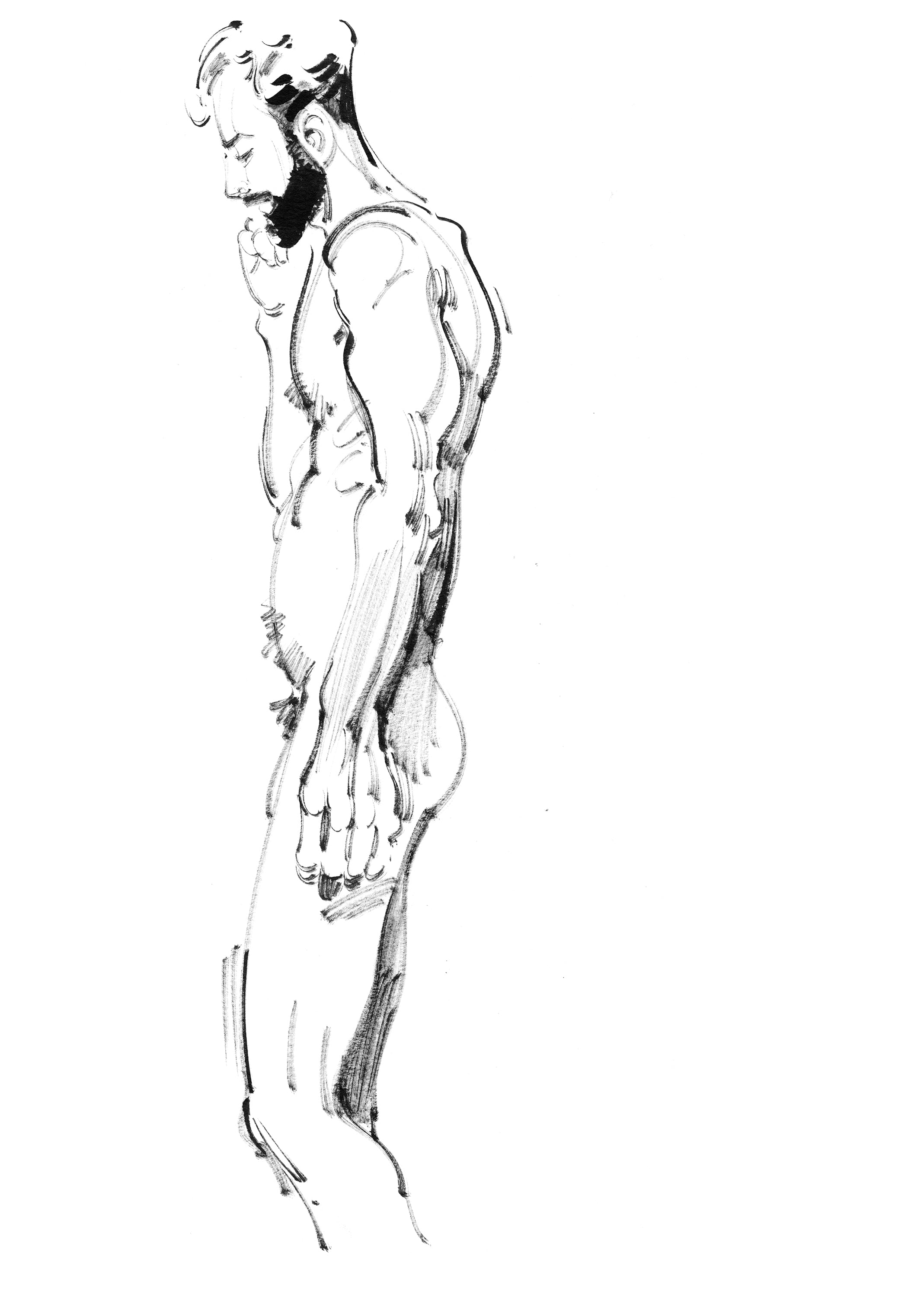 Kagan McLeod Original Art 'Life Drawing: Matt' Illustration