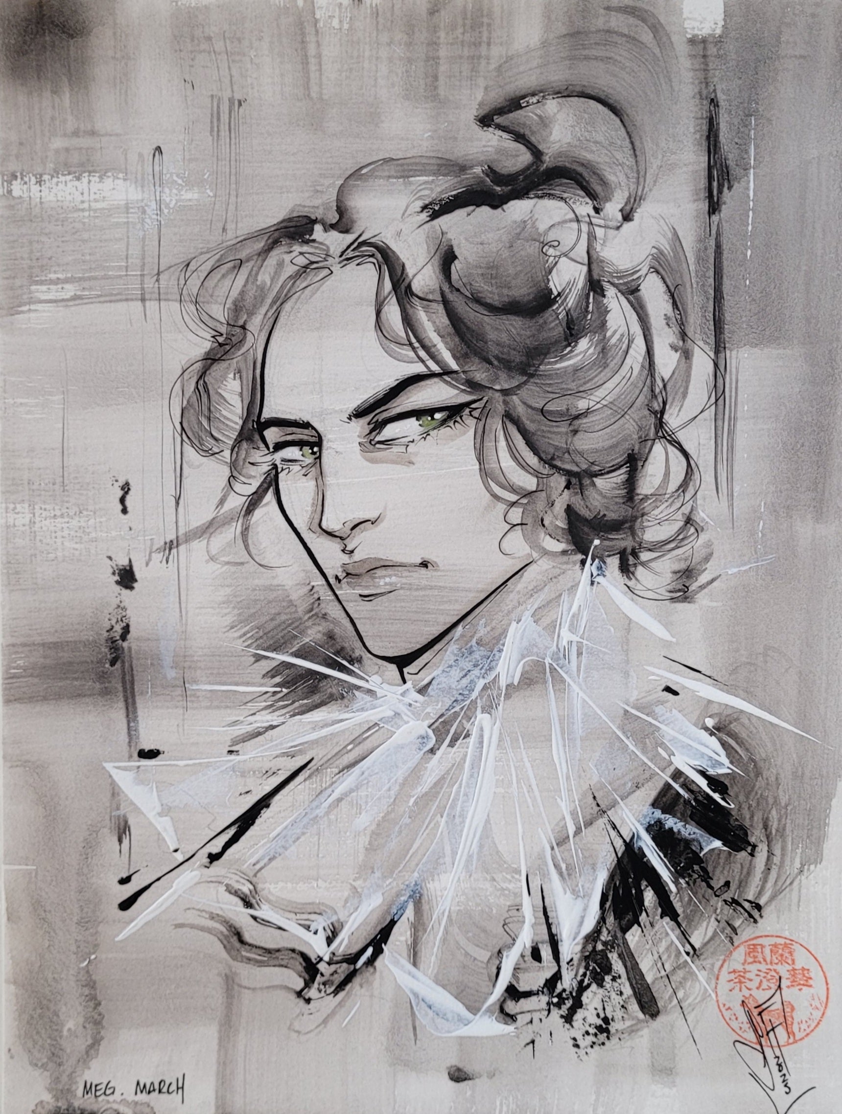 Francesca Fantini Original Published Upper Deck Meg March Art