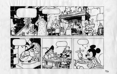 Thierry Martin Original Art Mickey Published Page 33A