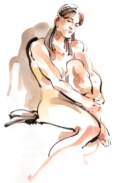 Kagan McLeod Original Art 'Life Drawing: Montina' Illustration