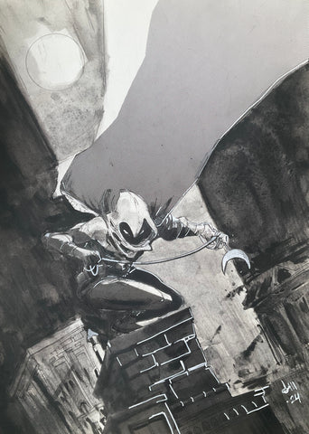 Dennis Menheere Original Art Moon Knight Illustration