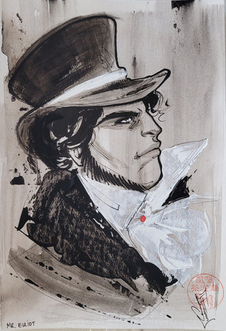 Francesca Fantini Original Published Upper Deck Mr. Elliot Art