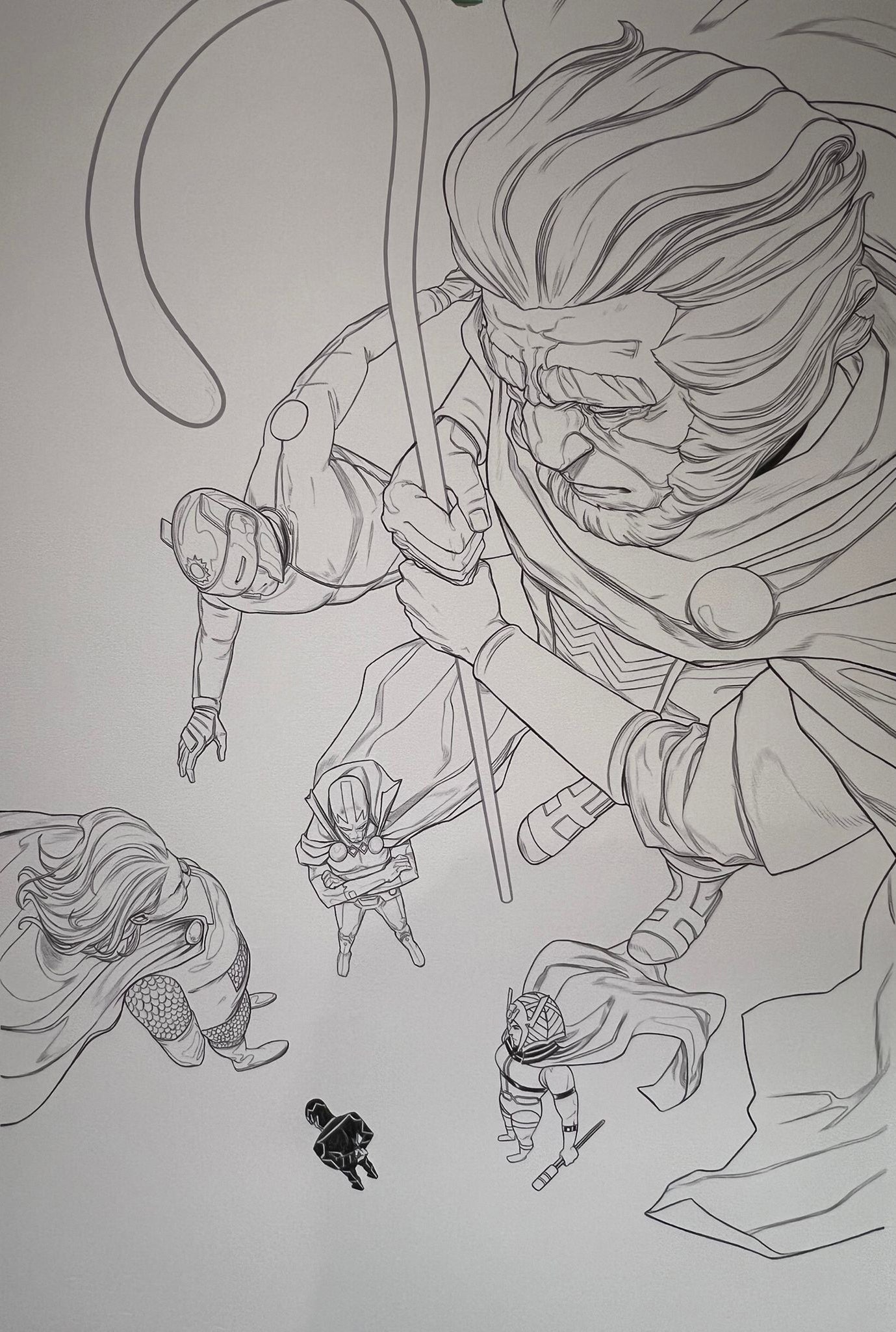 Nimit Malavia Original Art New Gods #1 Cover
