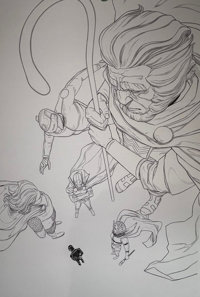 Nimit Malavia Original Art New Gods #1 Cover