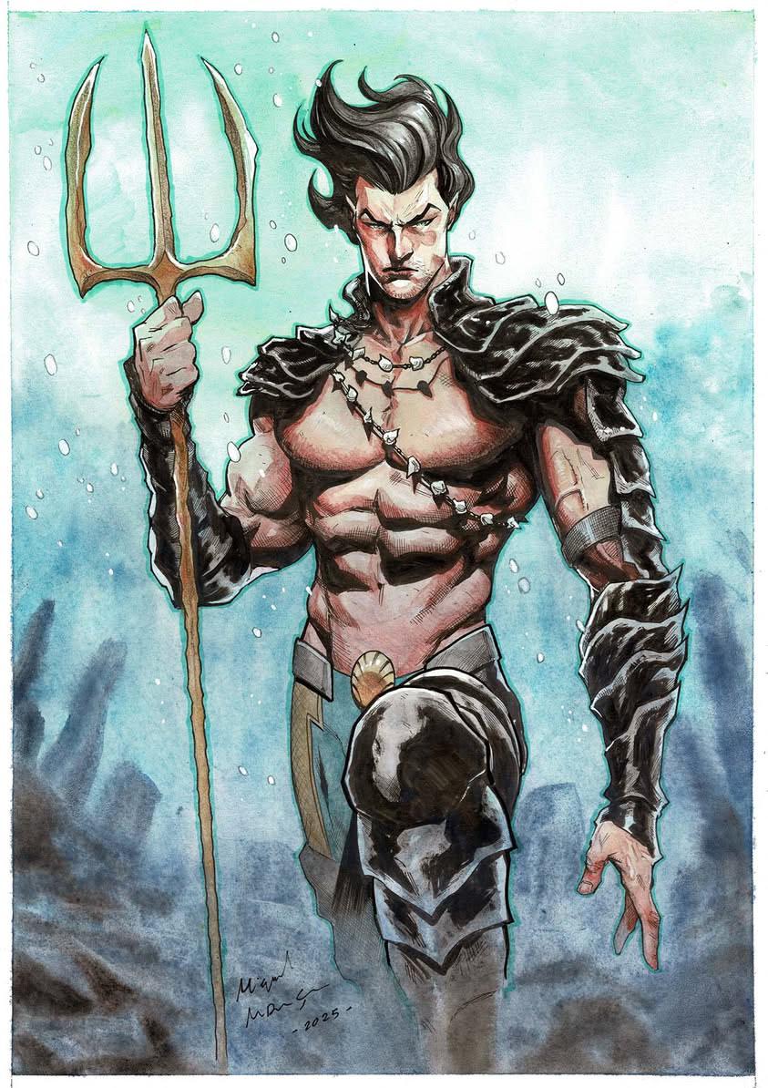 Miguel Mendonca Original Art Namor Illustration