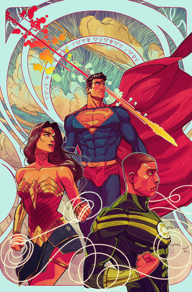 Nimit Malavia New Gods #5 12x18  Limited Edition Giclee Comic Art