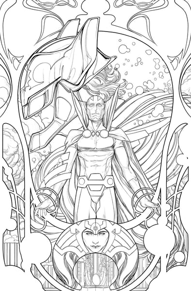 Nimit Malavia Original Art New Gods #2 Cover