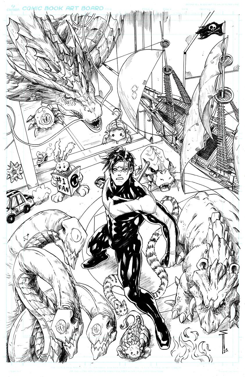 Serg Acuna Original Art Nightwing #128 Cover