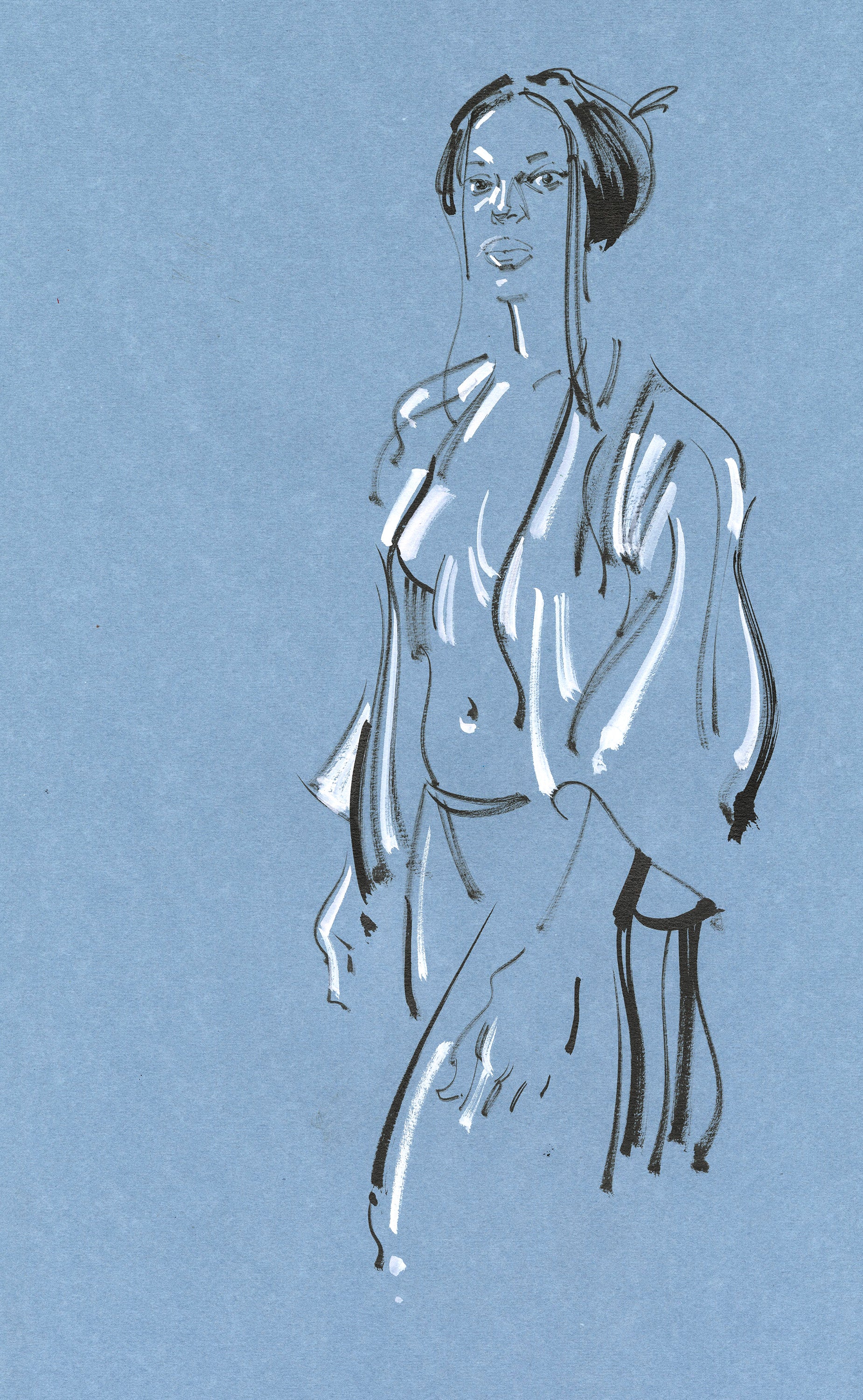 Kagan McLeod Original Art 'Life Drawing: Nikole 1' Illustration