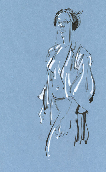 Kagan McLeod Original Art 'Life Drawing: Nikole 1' Illustration