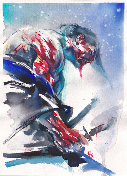 Ito Original Art Ninja Trading Card Illustration