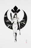 Nogi San Original Art Star Wars #8 Princess Leia Cover