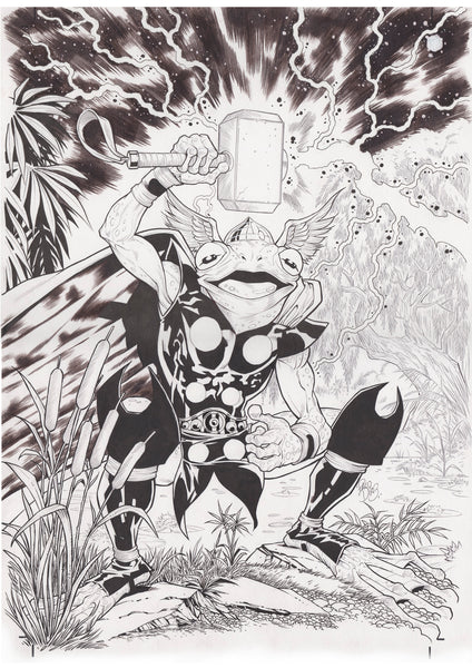 Paco Diaz Original Art Thor #364 Homage Variant Cover
