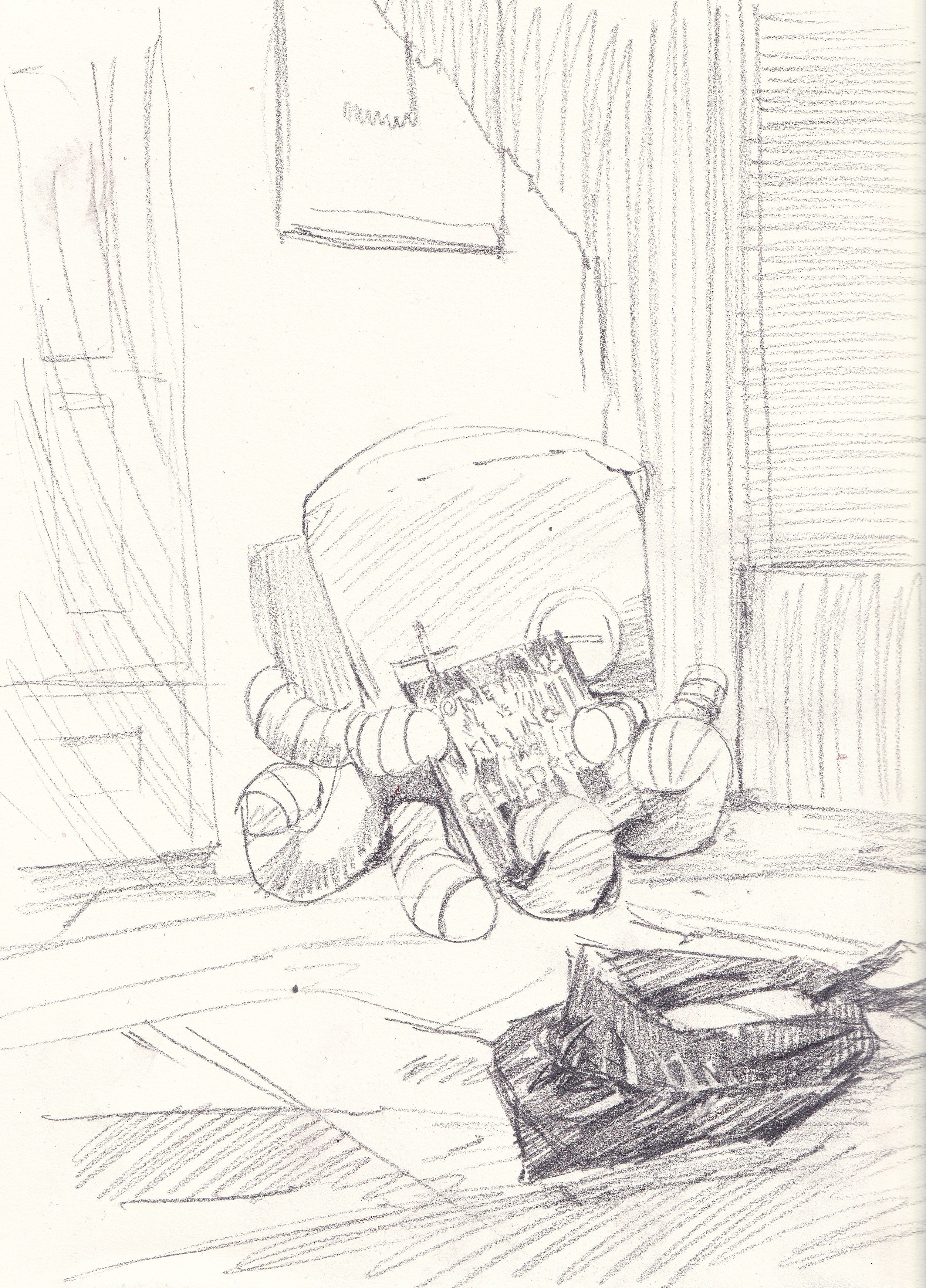 Ito Original Art Something is Killing the Children #48 Octo Pencil Prelim