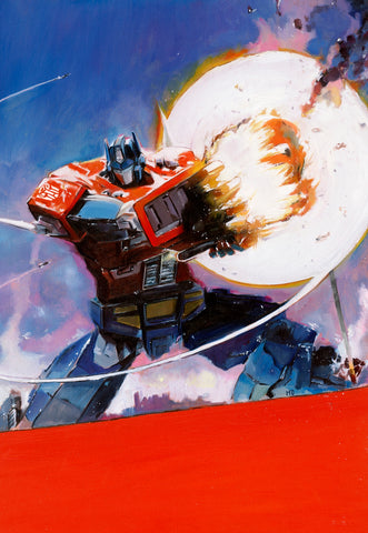 Ito Original Art Transformers #23 Oil Painted Cover