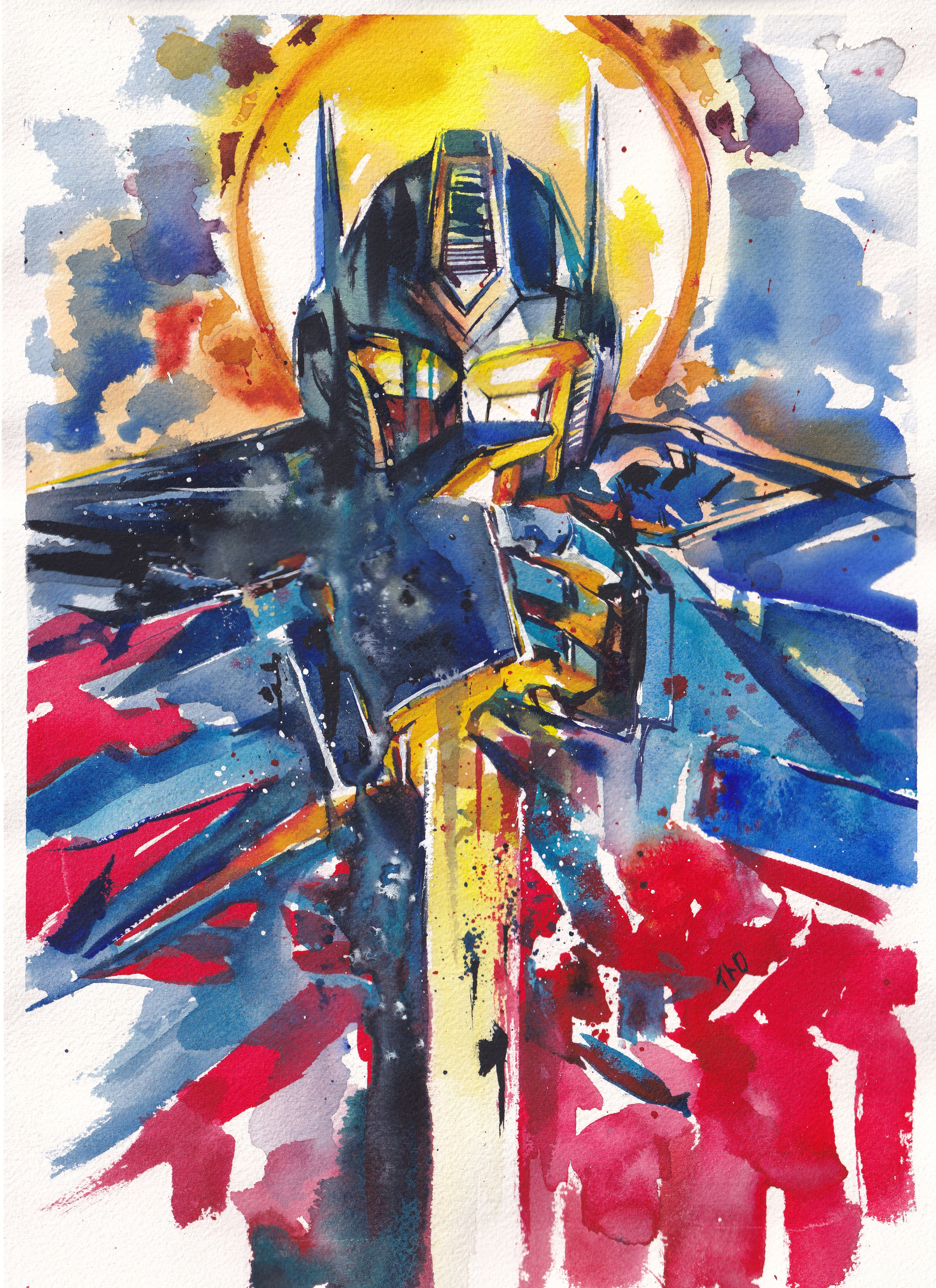 Ito Original Art Optimus Prime Transformers Illustration