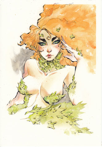 Chuma Hill Original Art Poison Ivy Illustration