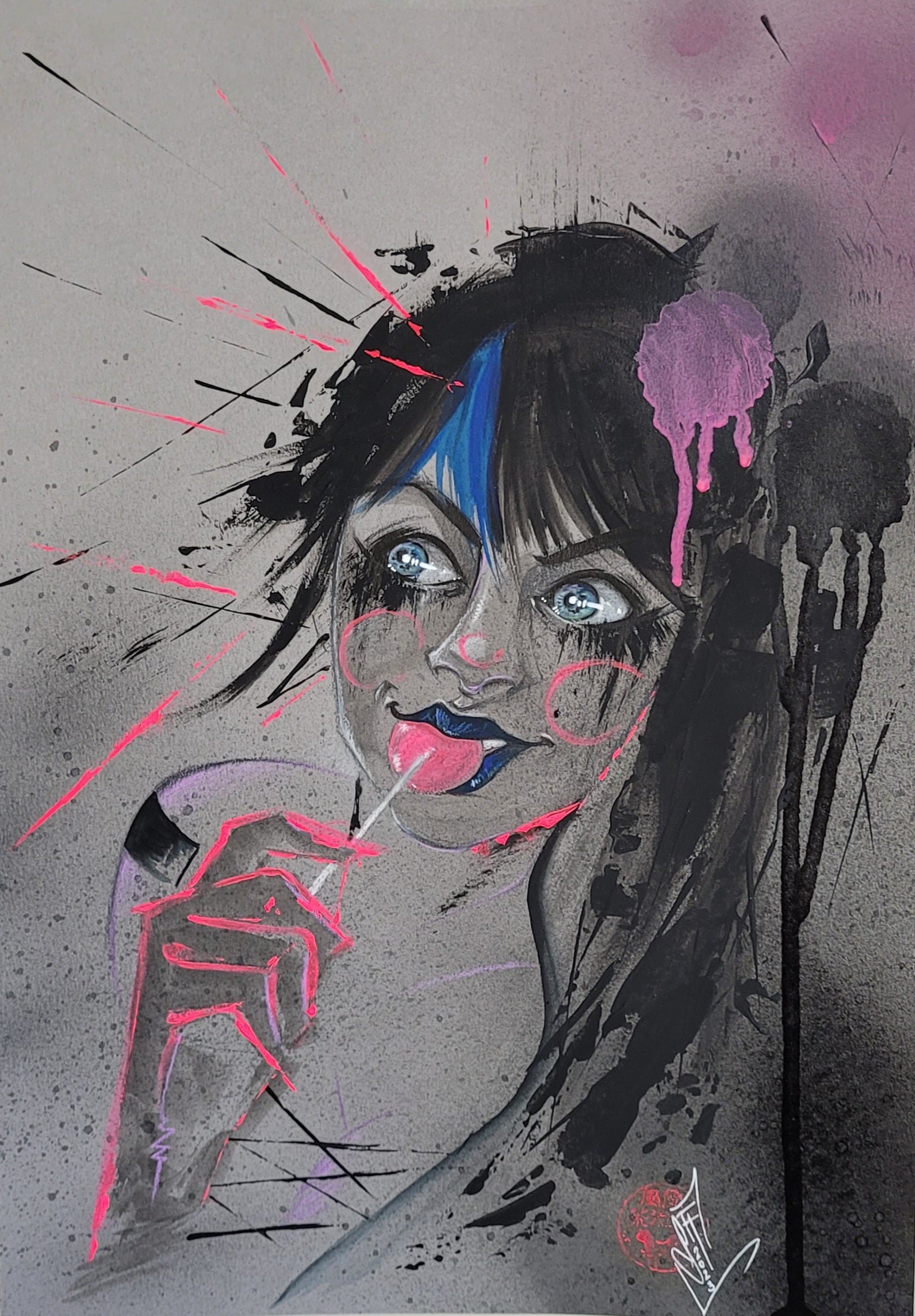 Francesca Fantini Original Art Punchline Illustration