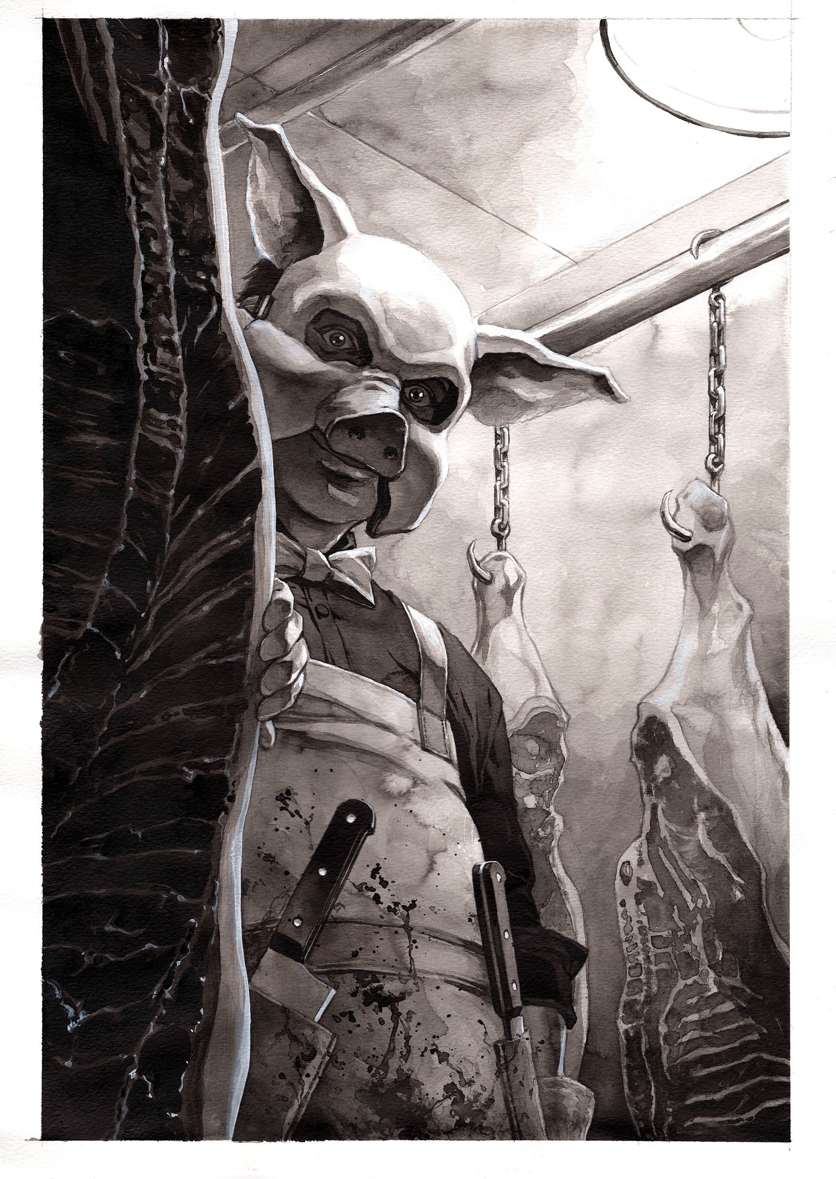 Guillaume Martinez Original Art Professor Pyg Illustration