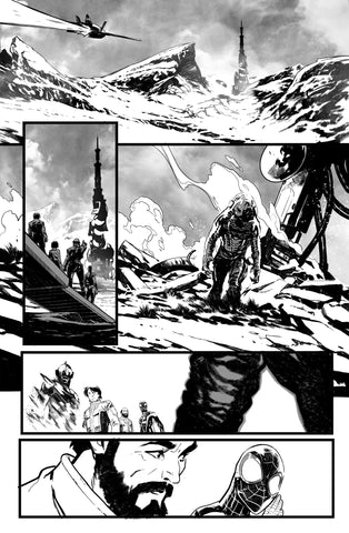 Francesco Manna Original Art Ultraman X Avengers #1 Page 16