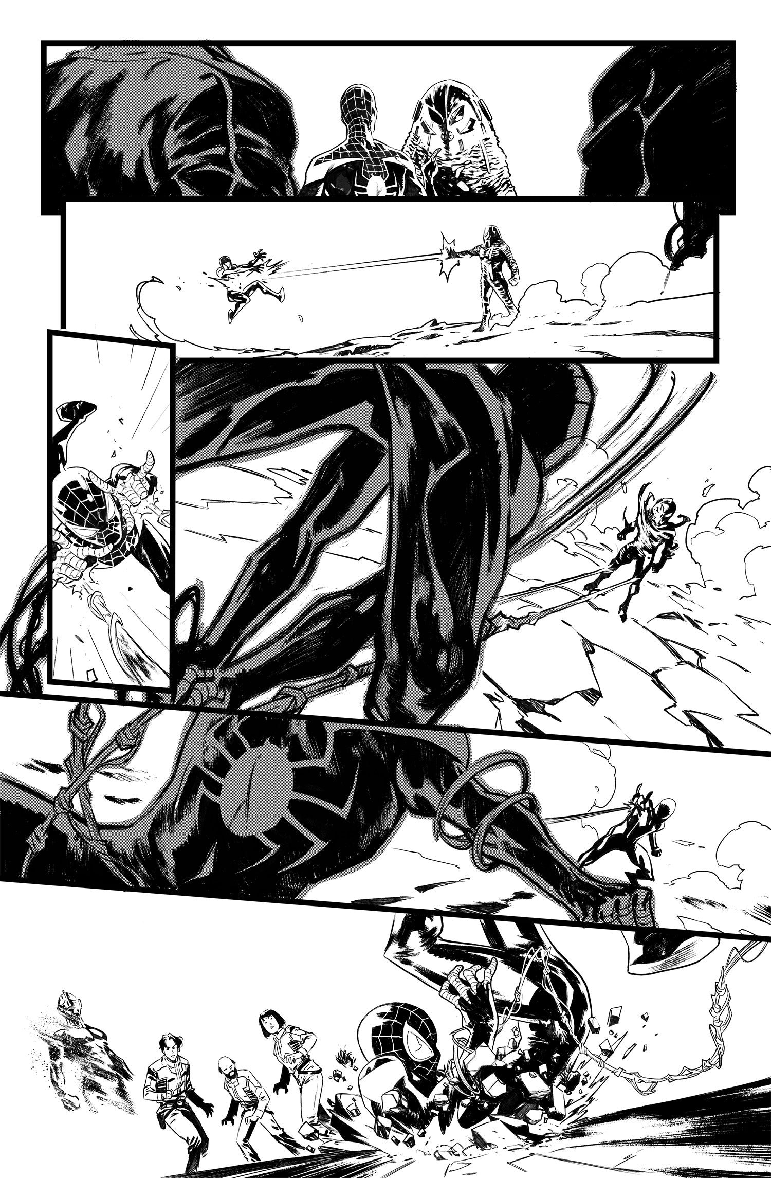 Francesco Manna Original Art Ultraman X Avengers #1 Page 17