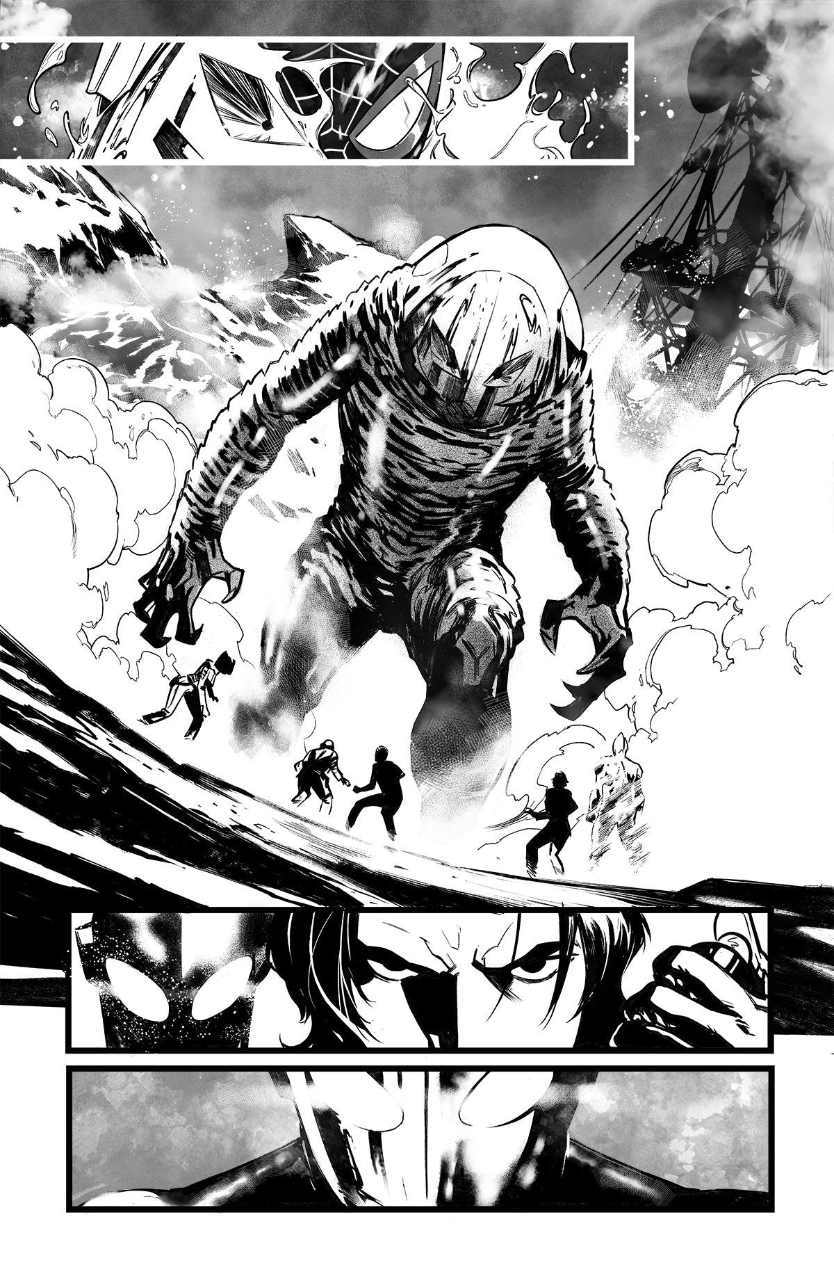 Francesco Manna Original Art Ultraman X Avengers #1 Page 18