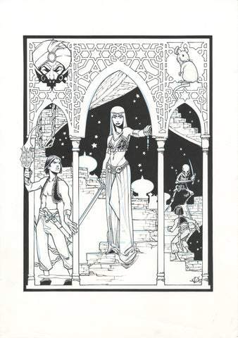 Olivier Vatine Original Art Prince of Persia Cover
