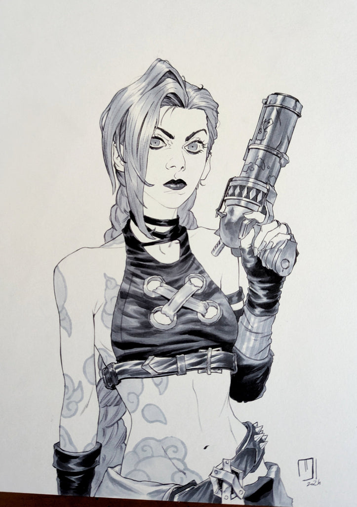 Mattia De Iulis Original Art Jinx Arcane League of Legends Illustration Comic Art
