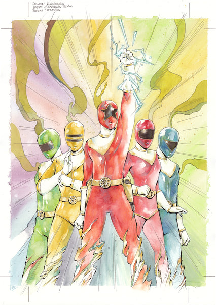 Chuma Hill Original Art Power Rangers Prime #2 Cover