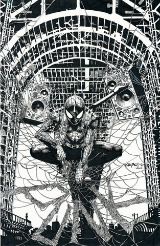 Jimbo Salgado Original Art Spider-Punk Illustration